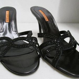 Black Via Spiga Strappy Kitten Heels (TJ Maxx)